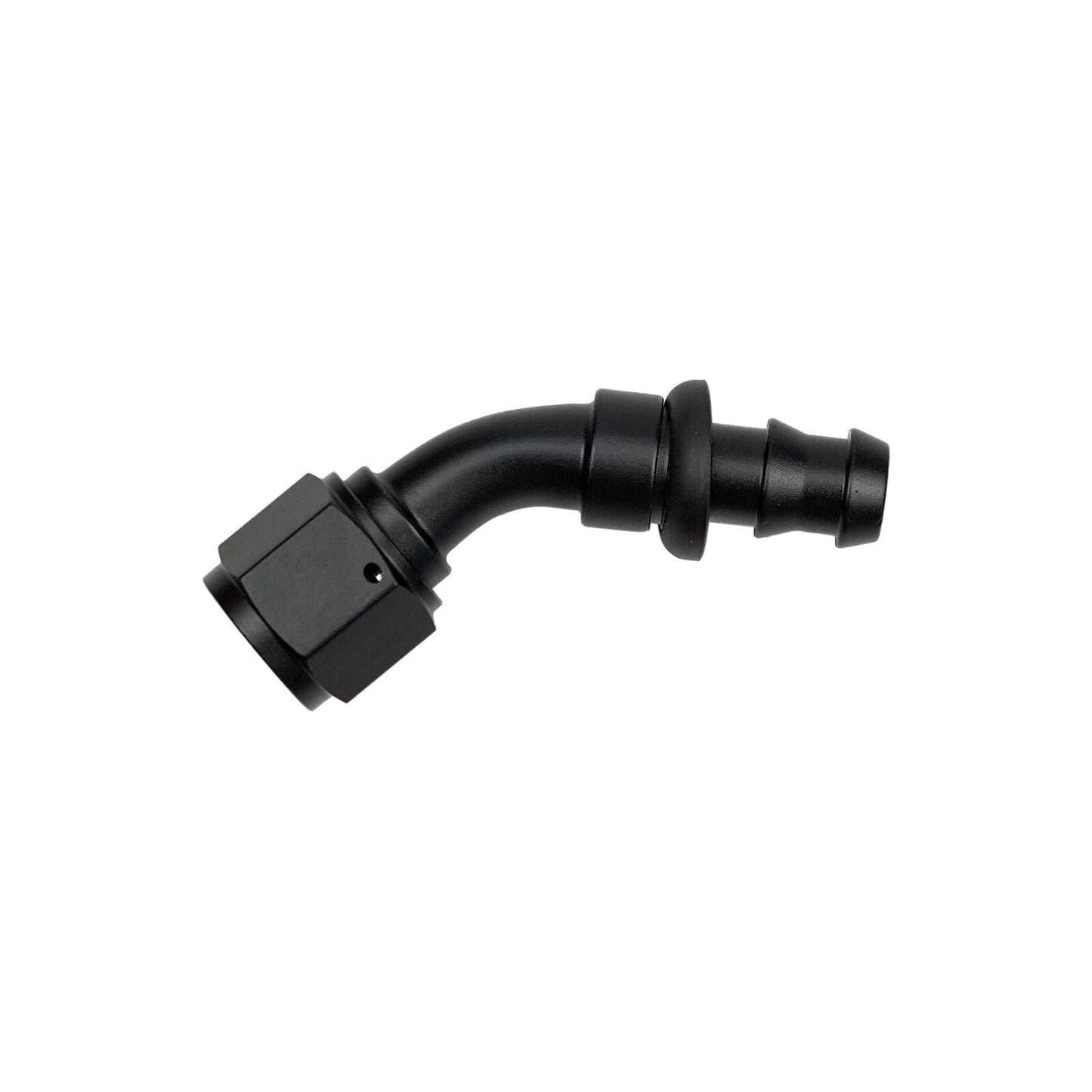 End AN8 Female Swivel Push-on Hose Barb Fuel Line Adaptor Aluminum Black