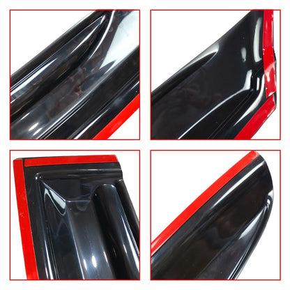 M Style Window Visors Acrylic For 2014-2019 Mazda 3 Sedan Hatchback
