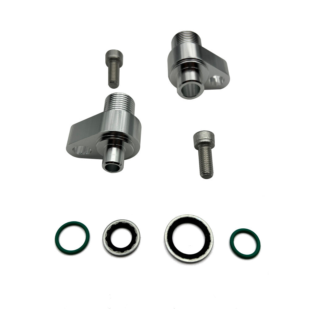 LS Swap AC Compressor Adapter Fittings For Denso 10S17F & 10S20F