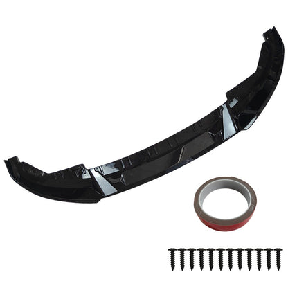 FOR 21-25 BMW G26 M440i i4 M50 GRAN COUPE 3D STYLE GLOSS BLACK FRONT BUMPER LIP