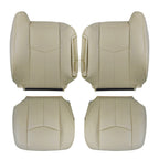For 2003 2004-2006 Chevy Tahoe Suburban Driver Passenger Leather Seat cover Tan