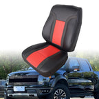 Driver Leather Seat Cover Black & Red Syn.For Ford F150 Raptor SVT 2010 - 2014