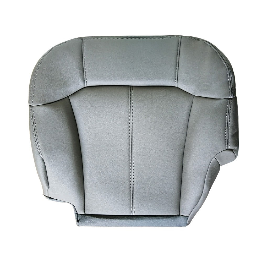 Driver Side Leather Bottom Seat Cover Gray For 1999 2000 2001 2002 GMC Sierra