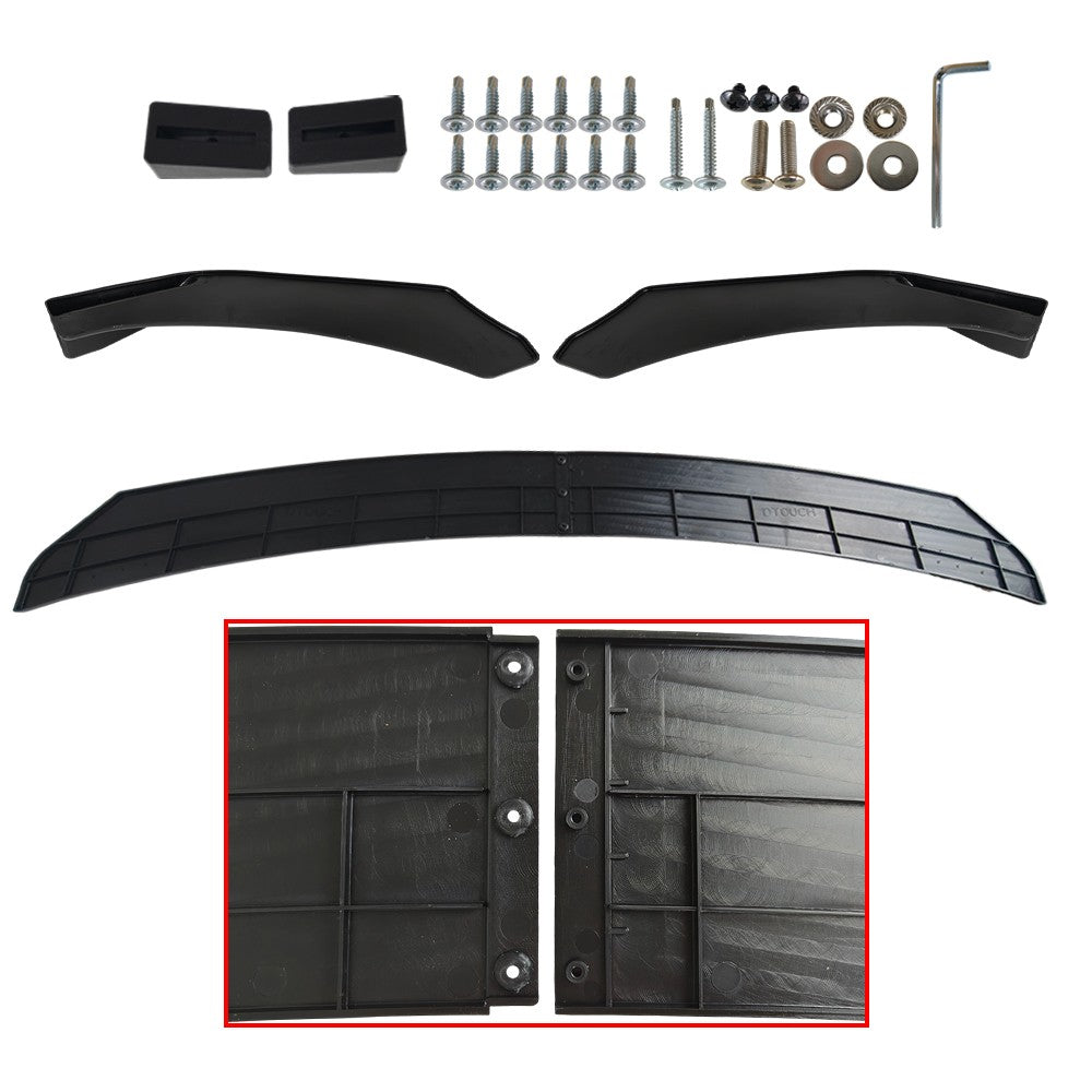 Universal Front Bumper Lip Spoiler Splitter Glossy Black For JEEP Grand Cherokee