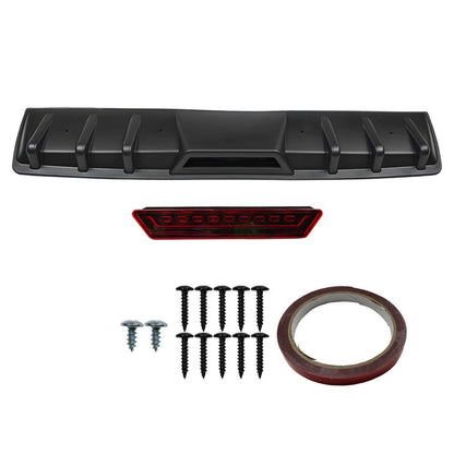 For Infiniti G37 G35 Sedan Rear Bumper Diffuser 6 Shark Fin Splitter Lip Spoiler