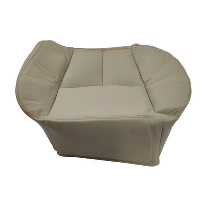 Driver & Passenger Bottom Leather Seat Cover Tan For 2005-2006 Cadillac Escalade