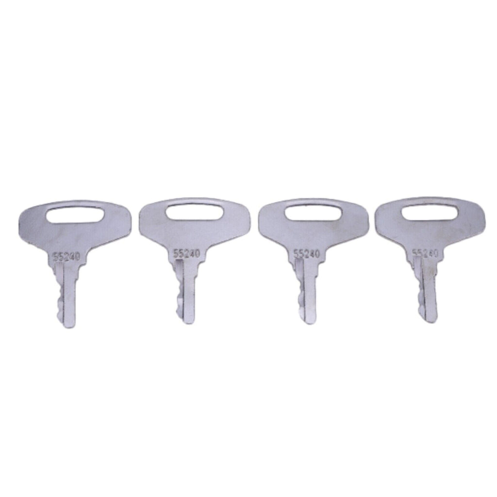 (4) Ignition Keys 66711-55140 For Kubota B20 B5100 B6100 B7100 B7200 B8200 B9200