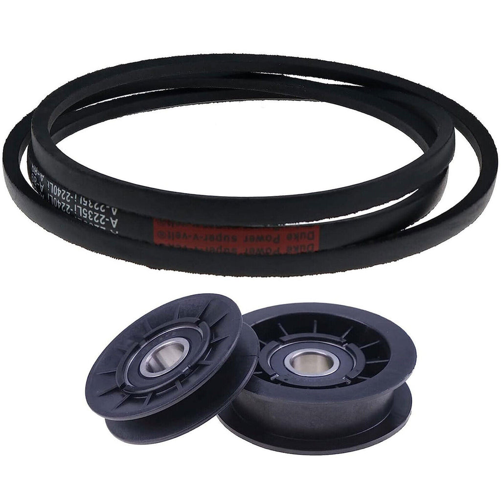 Idler Pulley Drive Belt Kit For John Deere D110 D120 D130 D140 D150 D160 D170