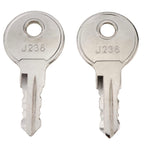 2 Pack Door Lock Keys J236-A J236