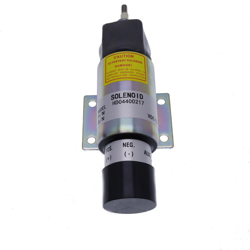 2001-12E2U1B1S1A New Fuel Shutoff Stop Solenoid For Woodward 12V 3 Terminals