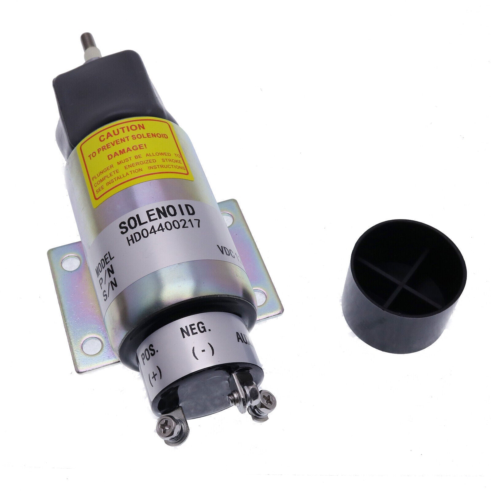 2001-12E2U1B1S1A New Fuel Shutoff Stop Solenoid For Woodward 12V 3 Terminals