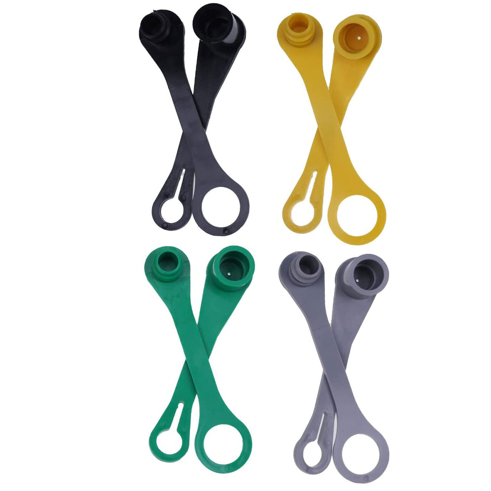 Set of Eight Color Coded Hydraulic Caps Male & Female For John Deere Tractor