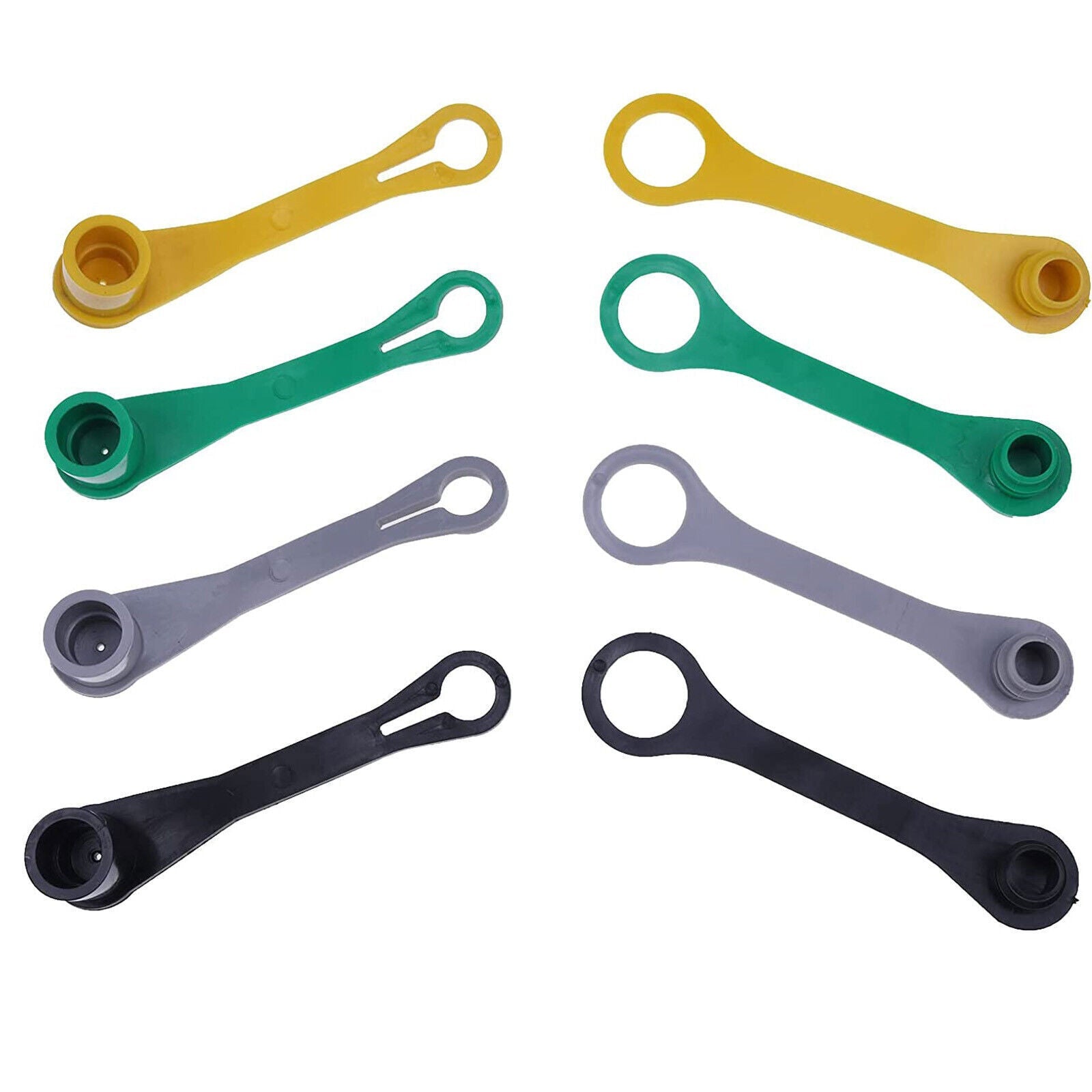 Set of Eight Color Coded Hydraulic Caps Male & Female For John Deere Tractor