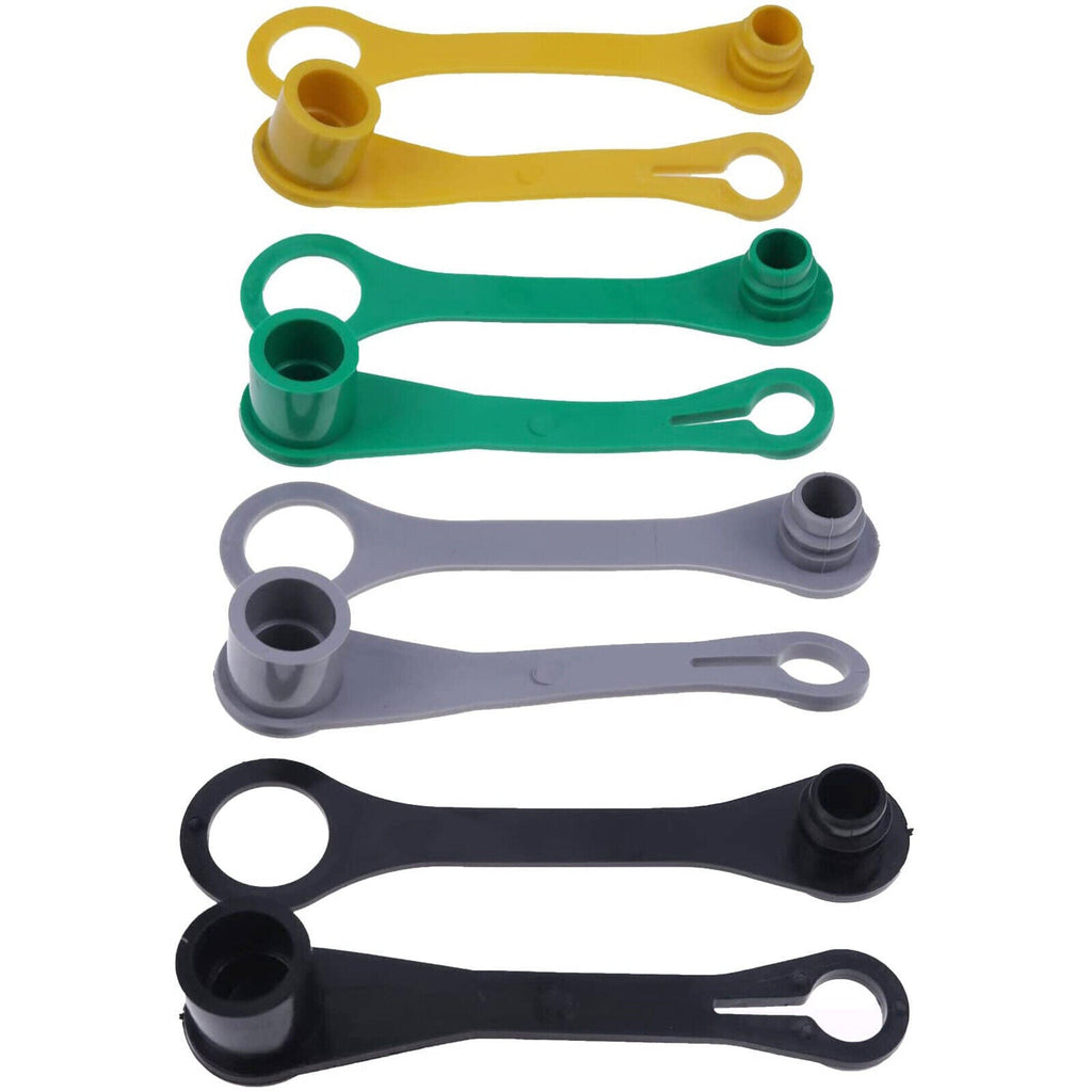 Set of Eight Color Coded Hydraulic Caps Male & Female For John Deere Tractor