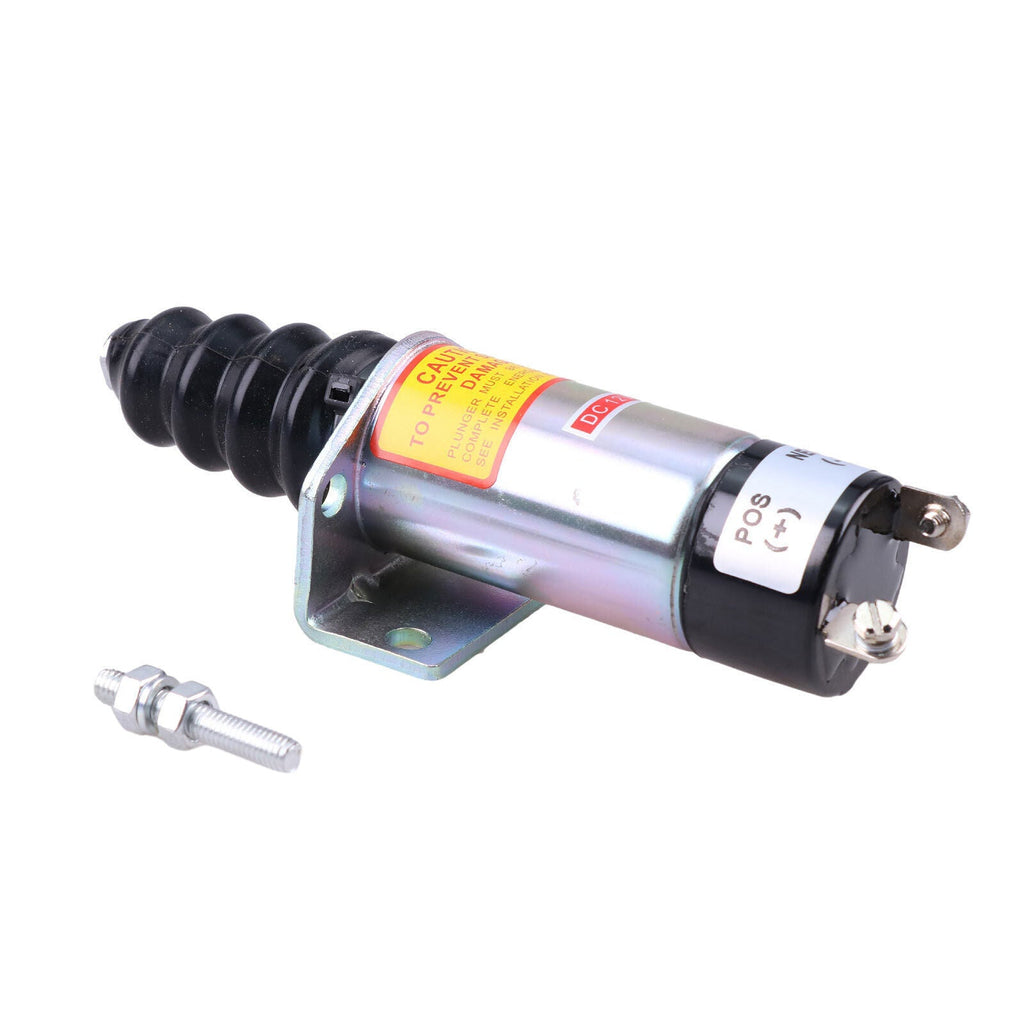12V Fuel Shutdown Solenoid 1502-12C2U1B2 2 Terminals for Woodward 1500-2010 1502