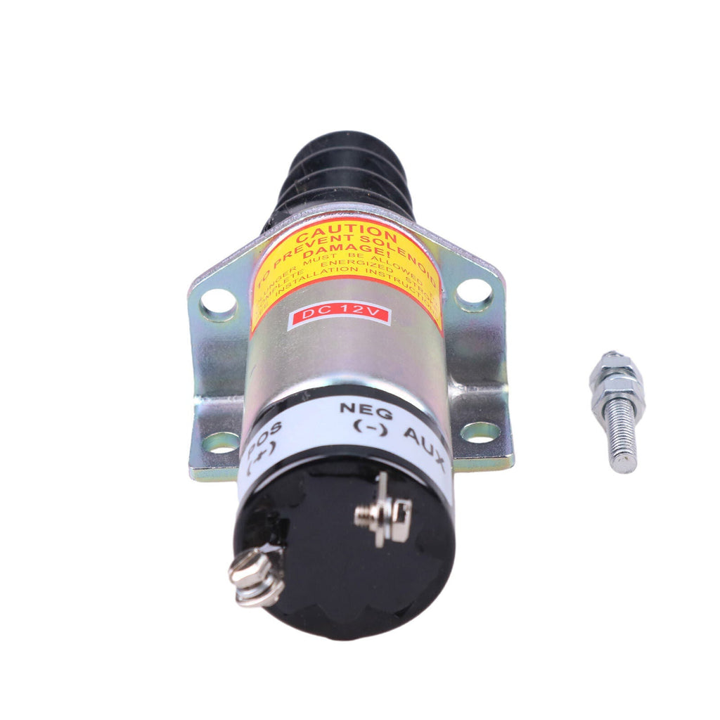 12V Fuel Shutdown Solenoid 1502-12C2U1B2 2 Terminals for Woodward 1500-2010 1502