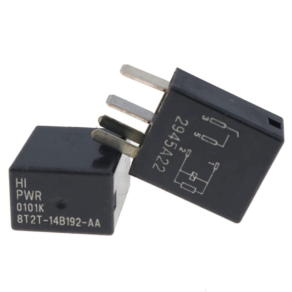 4X 4-PIN Relay Black Multi-Purpose Relay 8T2T-14B192-AA for Fusion F150 F-250