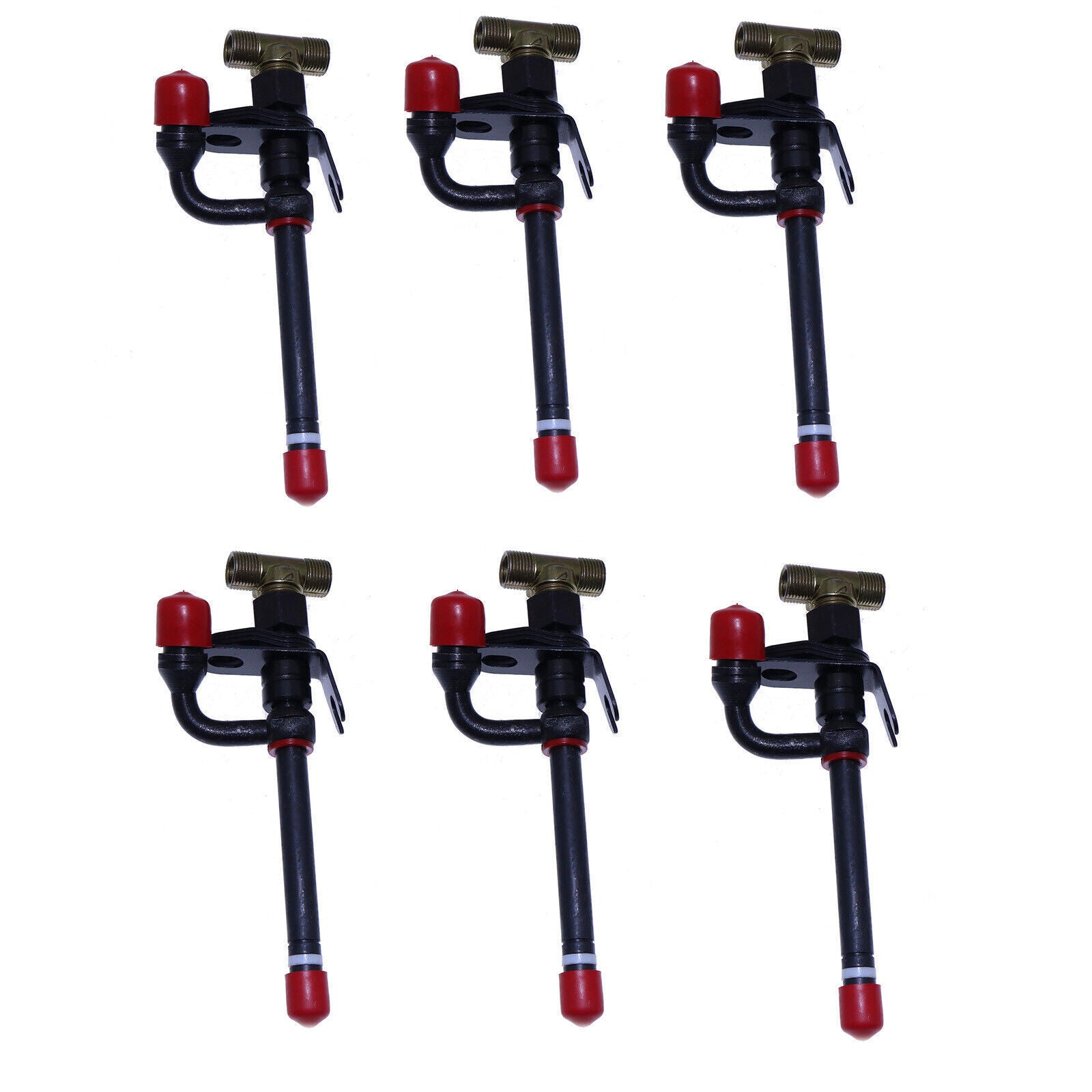 6 Piece Fuel Injector Set for John Deere Tractor 5400 6200 6300 6400 6500 6200L+