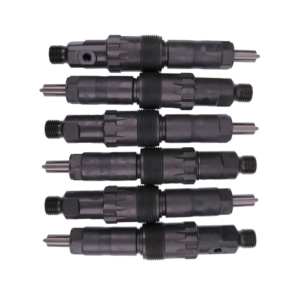 6PCS AR74665 New Fuel Injectors for John Deere Tractors 4050 4250 4430 4440
