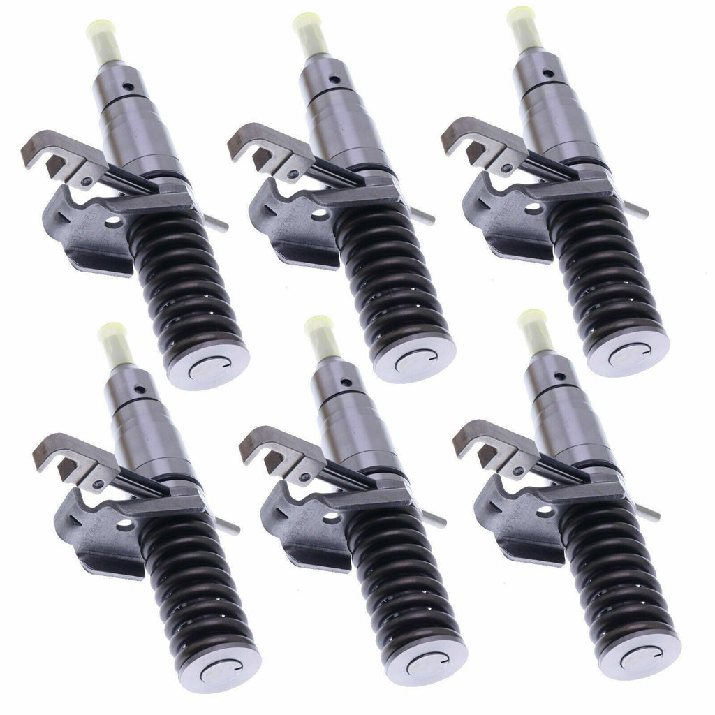 Set of 6 Fuel Injector 127-8216 1278216 for CAT E322B HEUI 3114 3116 Engine