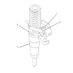 Set of 6 Fuel Injector 127-8216 1278216 for CAT E322B HEUI 3114 3116 Engine
