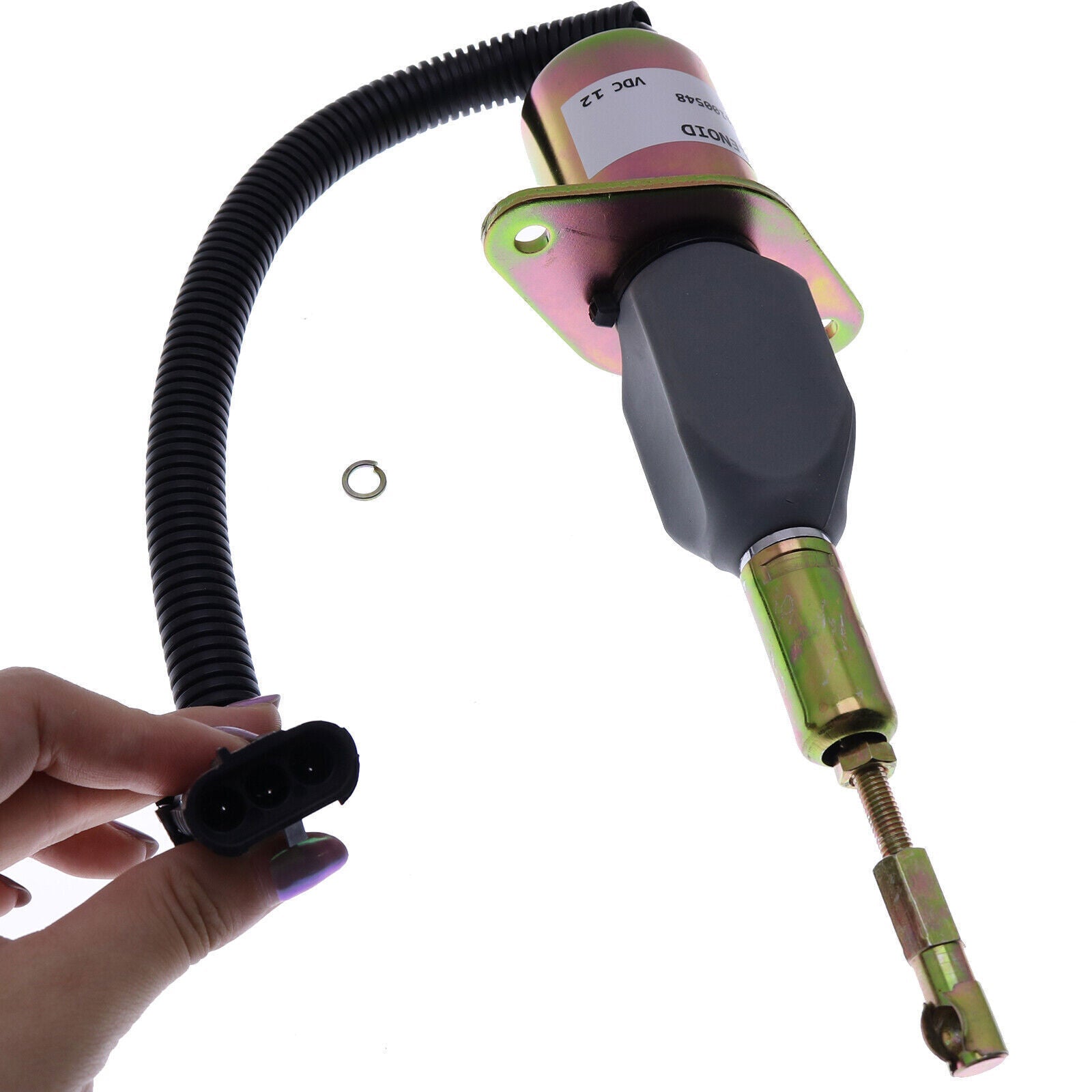 Fuel Shutoff Solenoid J928160 for Case IH 7110 7120 7130 7140 7150 7210 7220