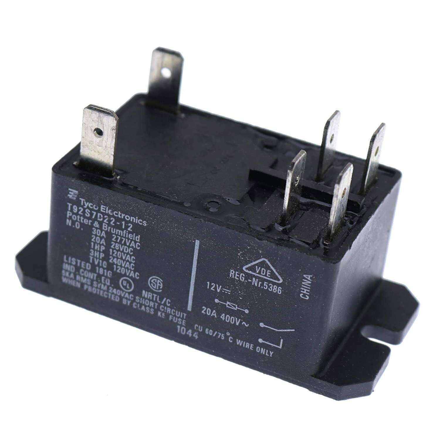Power Relay T92S7D22-12 For TE Connectivity Realy Dpst-No 227VAC 12VDC 30A