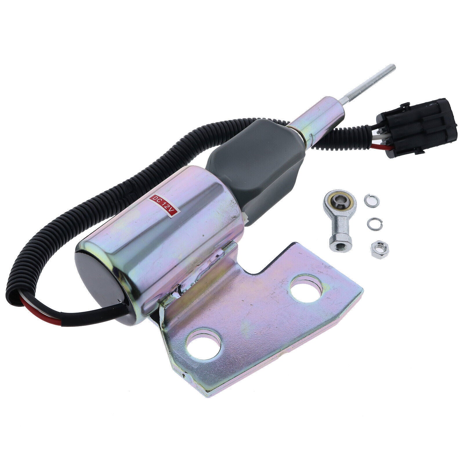 12V Fuel Shut Off Solenoid 3991167 SA-4941-12 for Cummins 4BT Hyundai R130 R170,