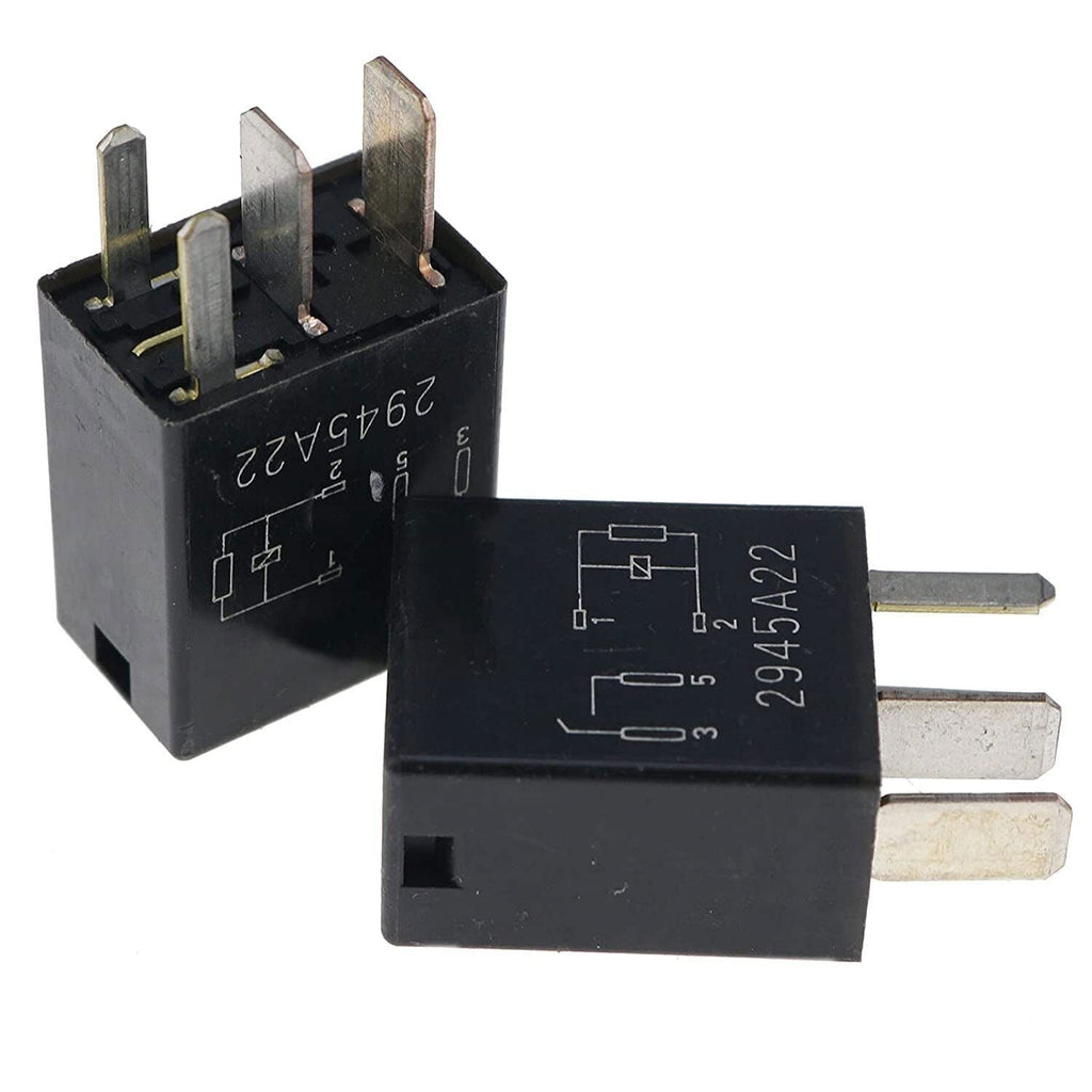 2X 4-PIN 8T2T-14B192-AA Relay Black Multi-Purpose Relay for Fusion F150 F-250