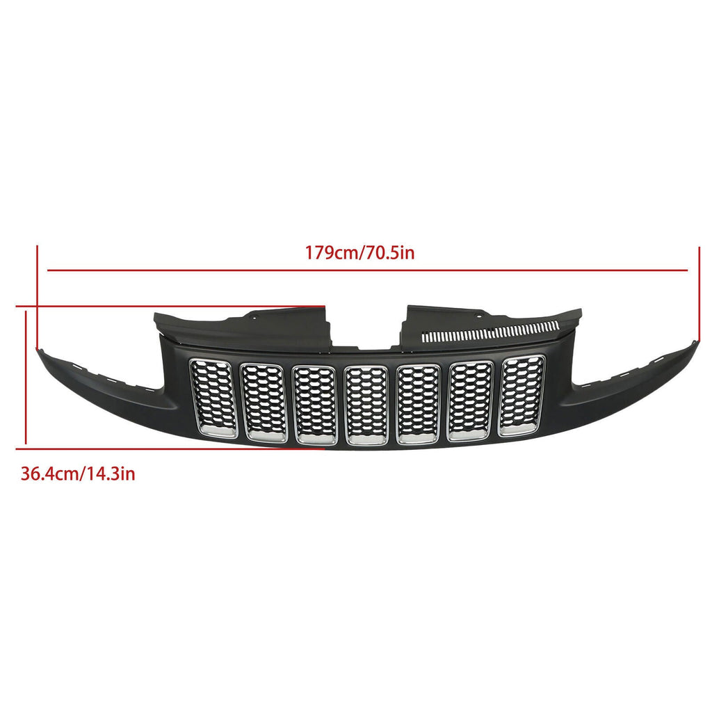 For 14-2016 Jeep Grand Cherokee Srt8 Type Bumper Honeycomb Mesh Grille