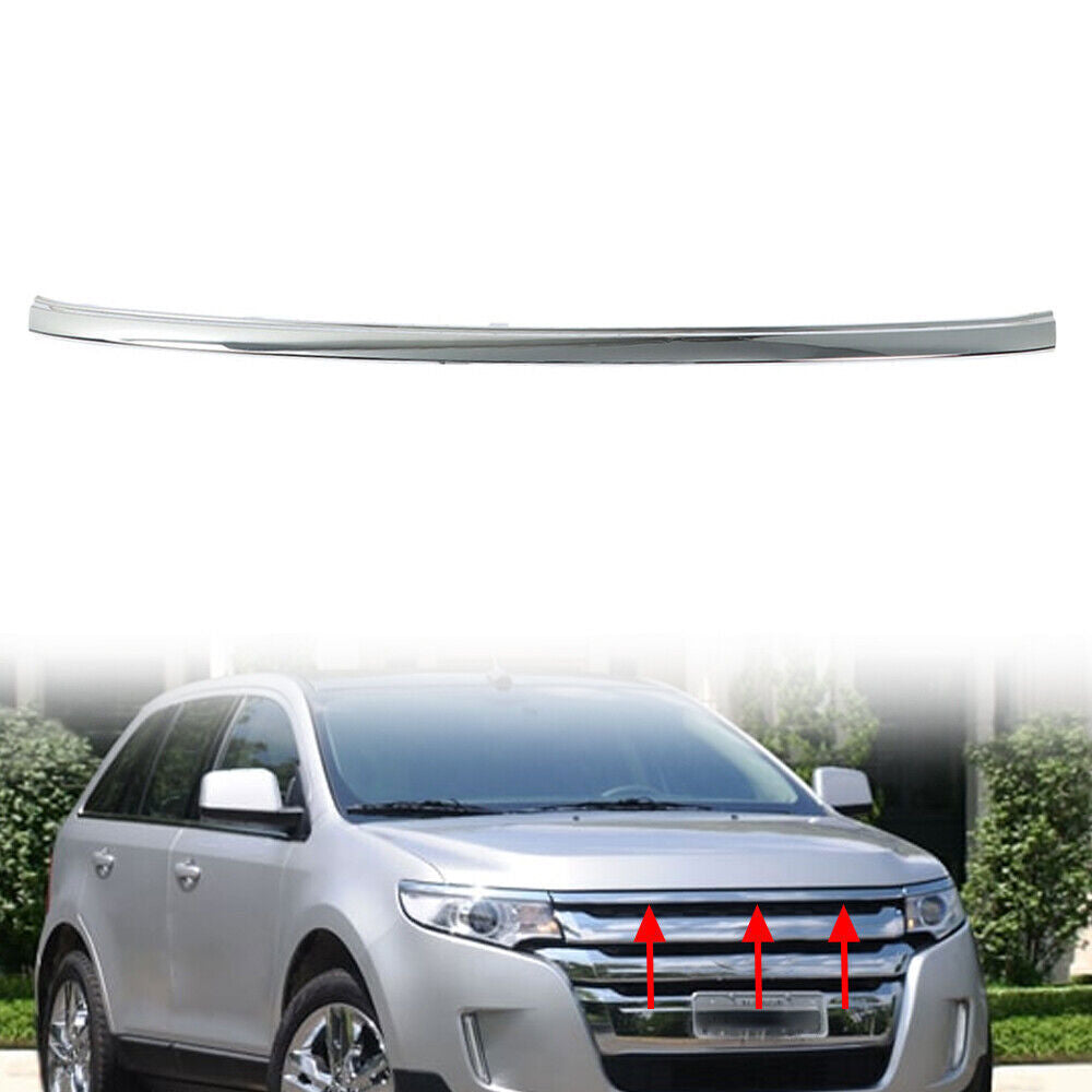 Chrome Front Grille Upper Molding Trim BT4Z8200A For 2011-2014 Ford Edge