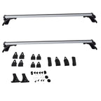 48" Car Universal Top Roof Rack Cross Bar Luggage Cargo Rails Aluminum