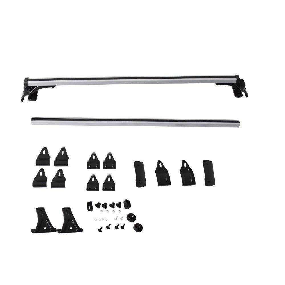 48" Car Universal Top Roof Rack Cross Bar Luggage Cargo Rails Aluminum