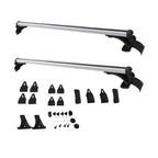 48" Car Universal Top Roof Rack Cross Bar Luggage Cargo Rails Aluminum