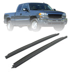 Pair Window Sweep Seals Front Outer Side For 99-06 Silverado/Sierra 1500