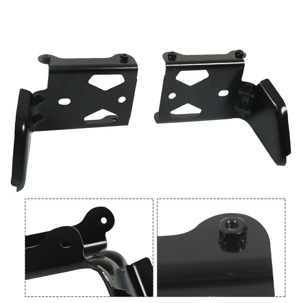 1Pair Bumper Bracket For 2015-2021 Dodge Challenger Front Black