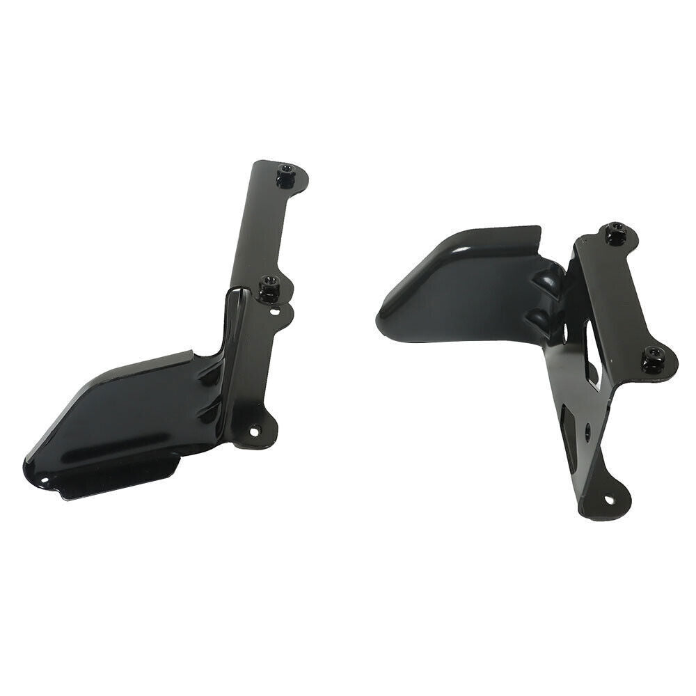 1Pair Bumper Bracket For 2015-2021 Dodge Challenger Front Black