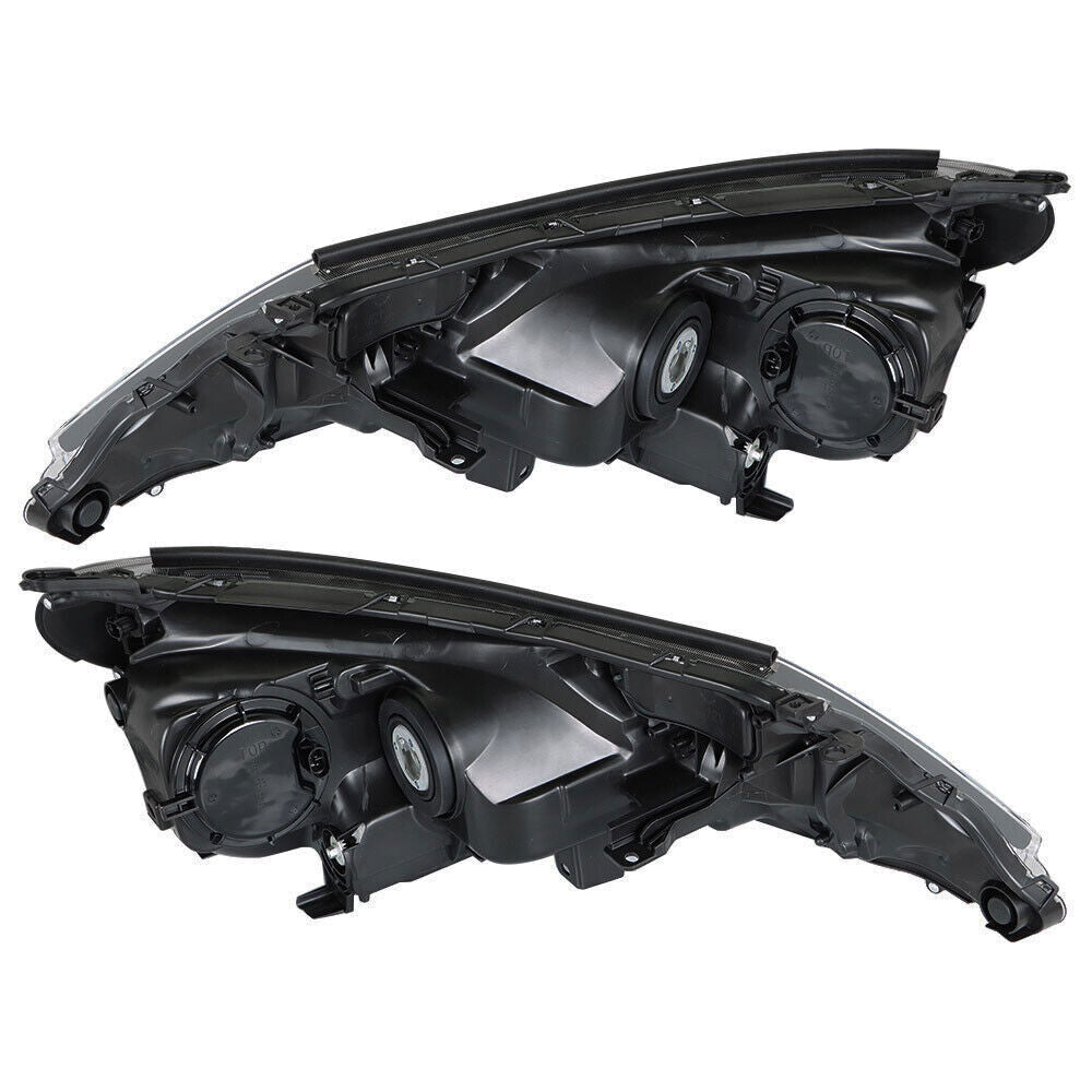 Left+Right Headlights For 2013-2015 Toyota RAV4 Halogen Factory Black