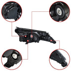 Left&Right Headlight For 2013-2015 Toyota RAV4 Halogen Headlamp Assembly