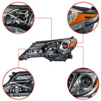 Left&Right Headlight For 2013-2015 Toyota RAV4 Halogen Headlamp Assembly