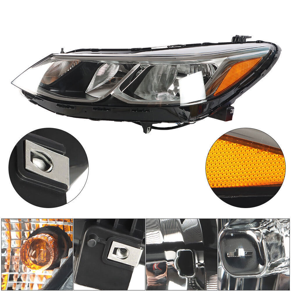 Right+Left Headlight For 2016-19 Chevrolet Cruze Halogen w/o LED DRL
