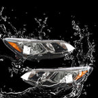 Right+Left Headlight For 2016-19 Chevrolet Cruze Halogen w/o LED DRL