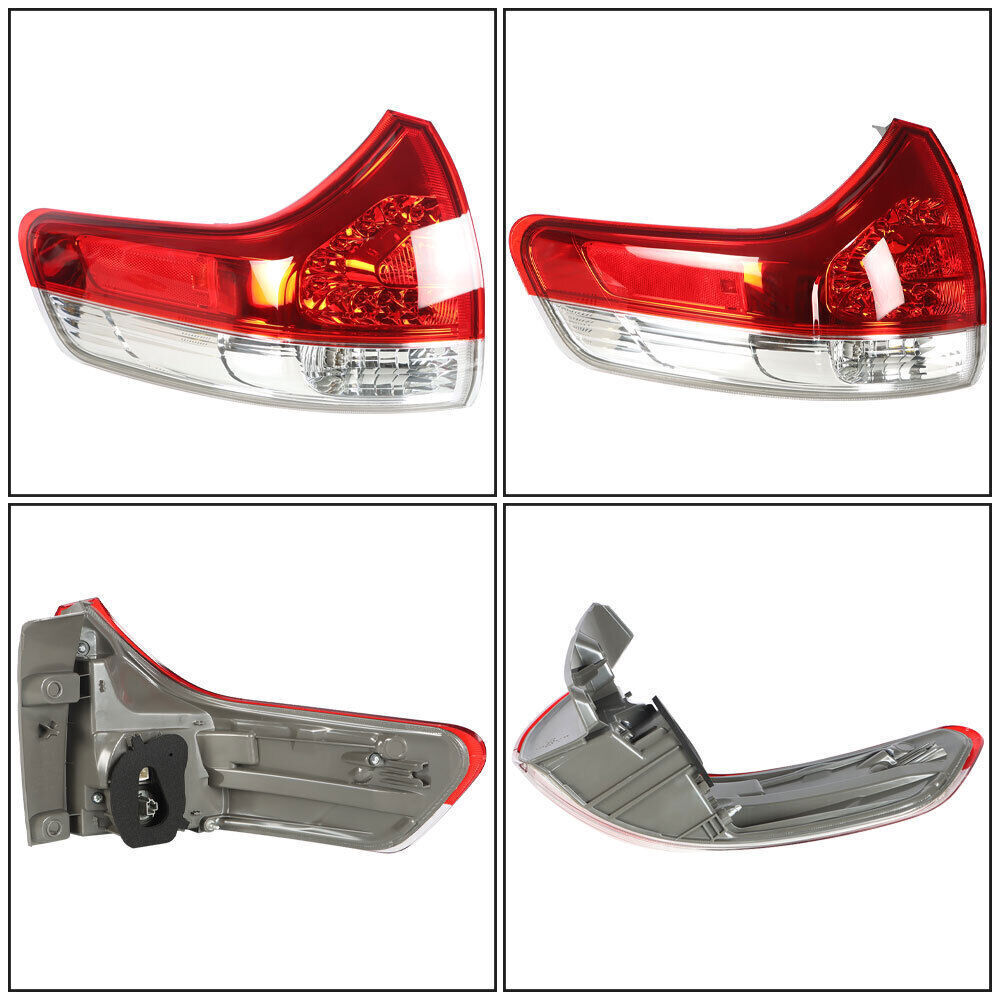 Rear Driver Side Outer Tail Light For 2011-2014 Toyota Sienna Brake Lamp
