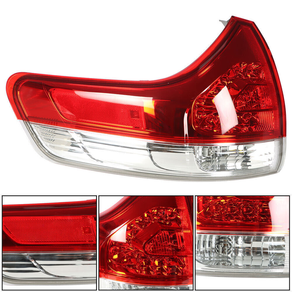 Rear Driver Side Outer Tail Light For 2011-2014 Toyota Sienna Brake Lamp