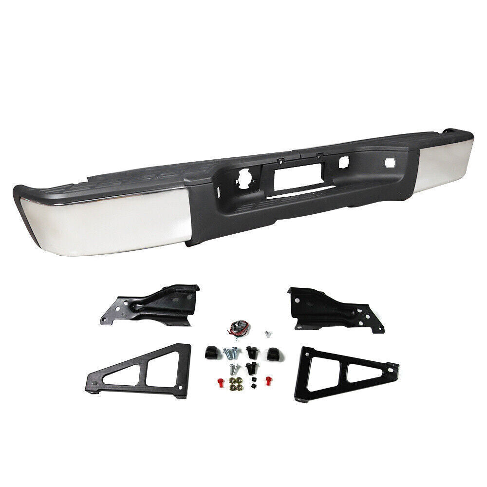 Complete Rear Bumper For 2007-2013 Chevy Silverado GMC Sierra 1500 Truck