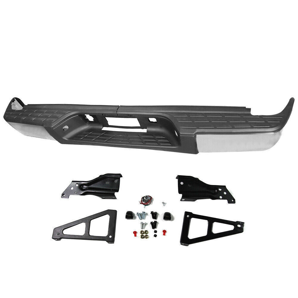 Complete Rear Bumper For 2007-2013 Chevy Silverado GMC Sierra 1500 Truck