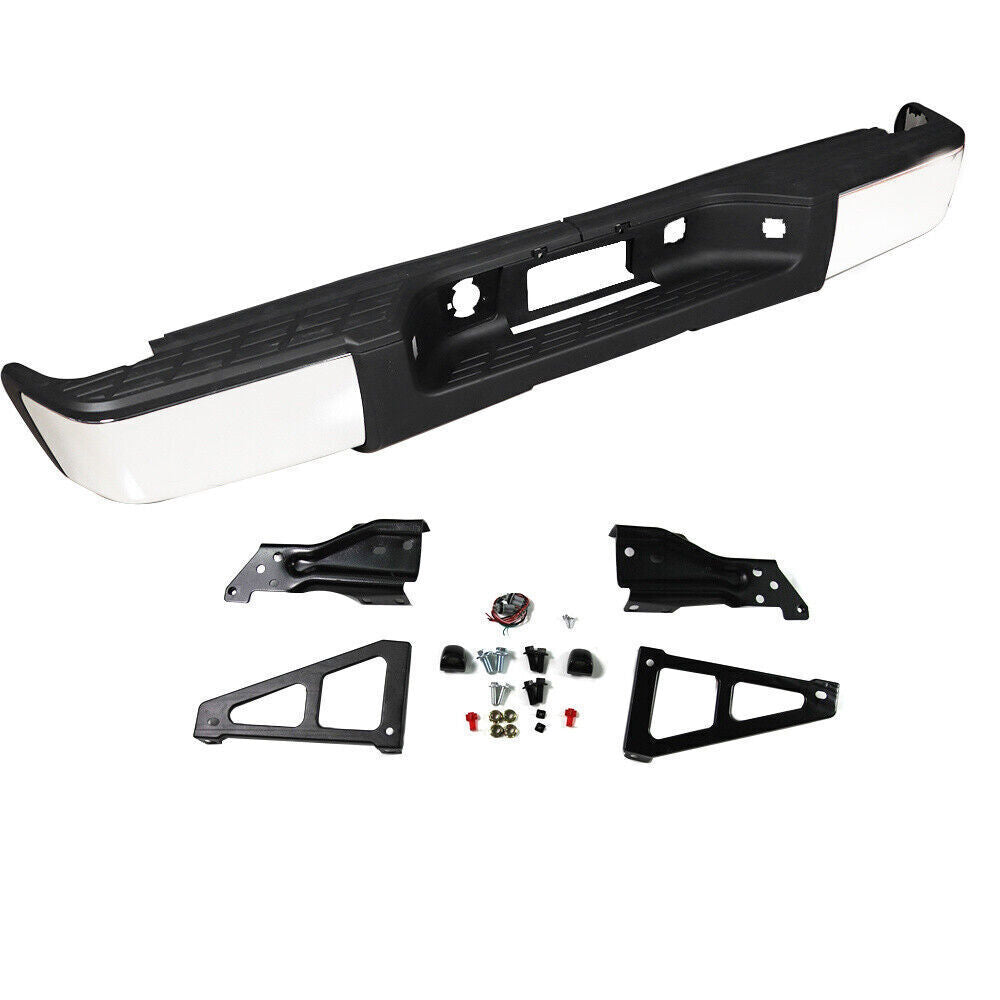 Complete Rear Bumper For 2007-2013 Chevy Silverado GMC Sierra 1500 Truck