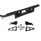 Complete Rear Bumper For 2007-2013 Chevy Silverado GMC Sierra 1500 Truck