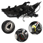 Left Headlight For 2016-2018 Nissan Maxima S SL SV Halogen w/ LED DRL