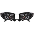 Right+Left Headlights For Toyota Tacoma 2005-2011 LED Projector Black